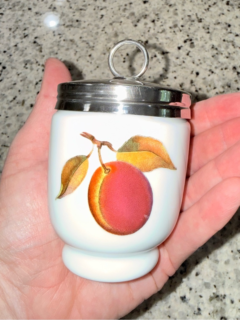 Royal Worcester Evesham Gold Porcelain Egg Coddler